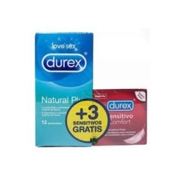 Preservativos Durex Natural Plus 12+3 Sensitivo